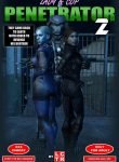 Lady & Cop VS Penetrator 2- lctr (porncomix cover)