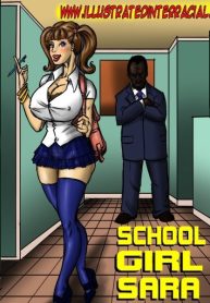 Illustrated Interracial – School Girl Sara