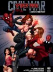 Spiderman in Civil War (porncomixonline cover)