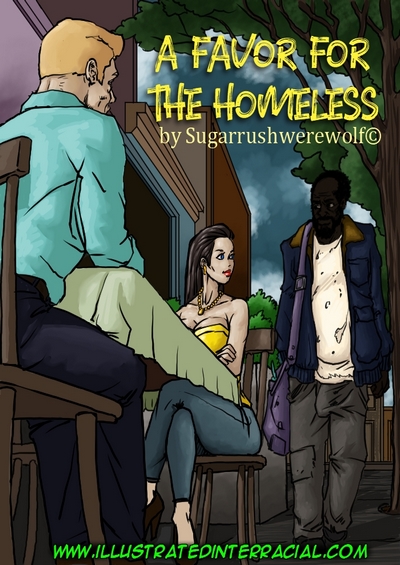A Favor For The Homeless- Illustrated Interracial